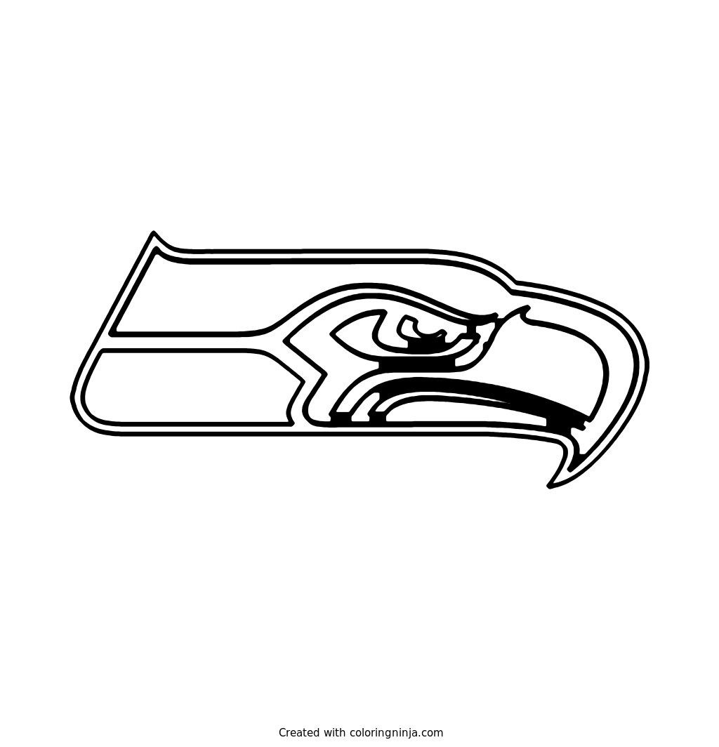 Seattle Seahawks Logo Coloring Page