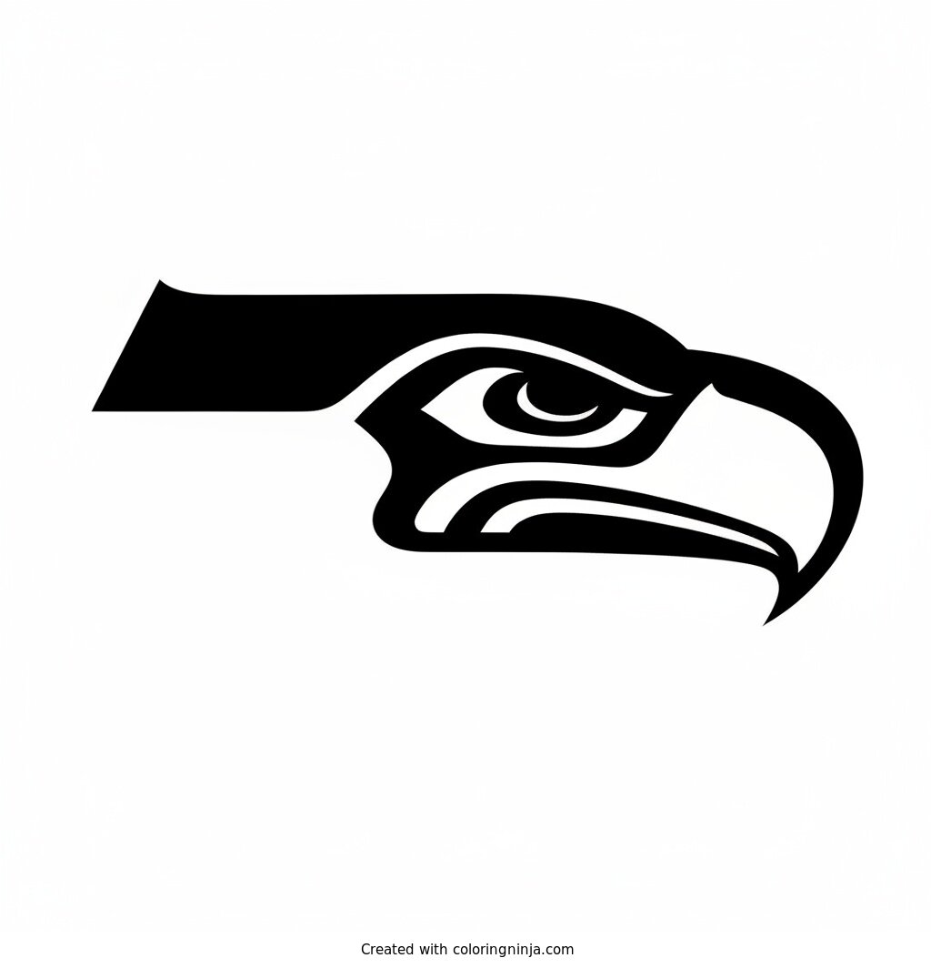 Logo de los Seattle Seahawks: dibujo para colorear
