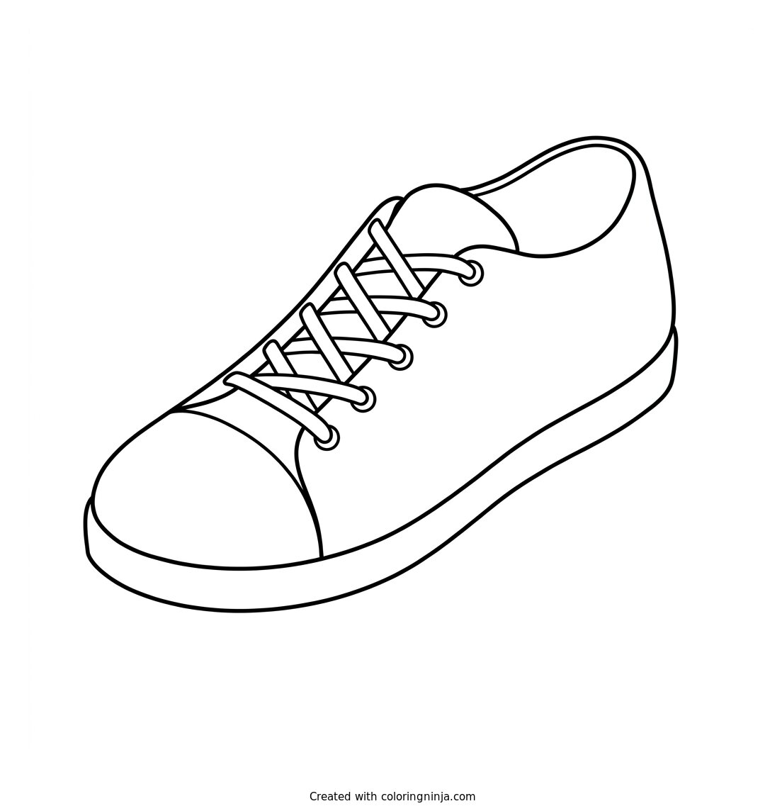 A Shoe Coloring Page