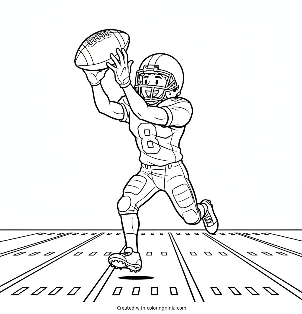 Big Winning Catch Coloring Page