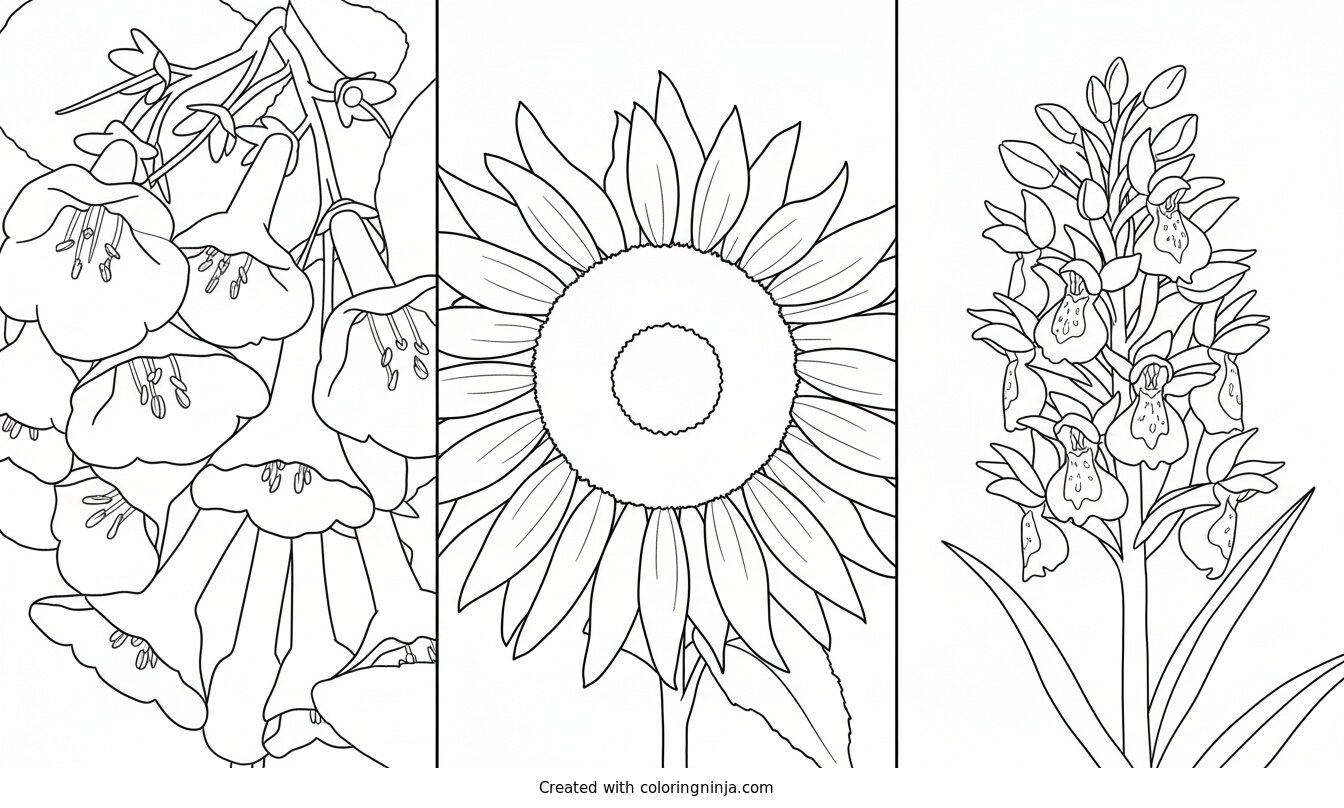 Coloring page of Spring