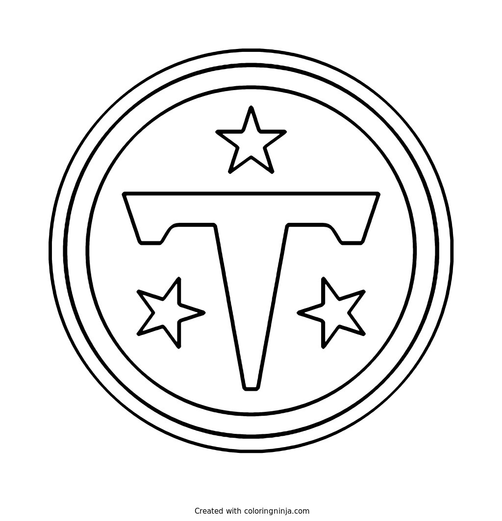 Tennessee Titans Logo Coloring Page