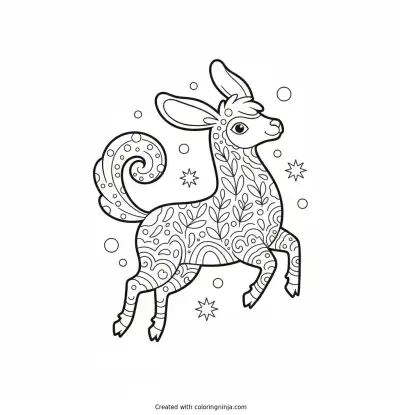 A coloring page of اللالا






