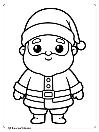 Lindo Santa Claus Estilo Kawaii