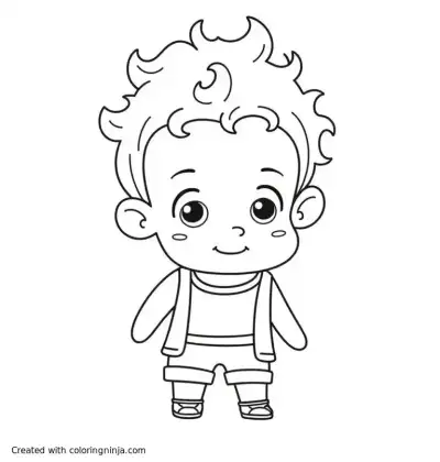 A coloring page of all shook up