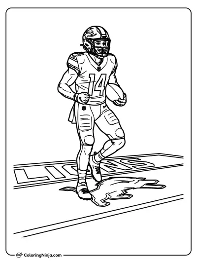 Celebración de touchdown de Amon-Ra St. Brown