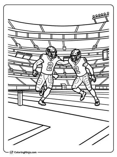 Ashton Jeanty realizando un stiff arm