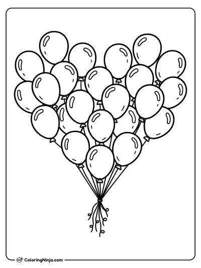 Globos en forma de corazón