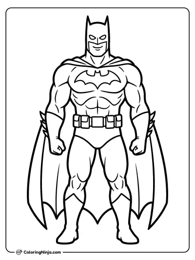 Batman en postura heroica