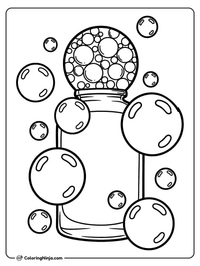 Botella de cuidado facial Bubble entre burbujas
