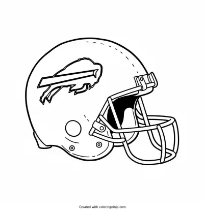 Buffalo Bills Helmet Coloring Page