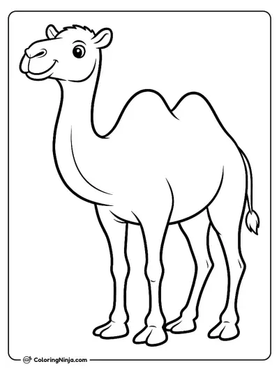 Camel Coloring Page