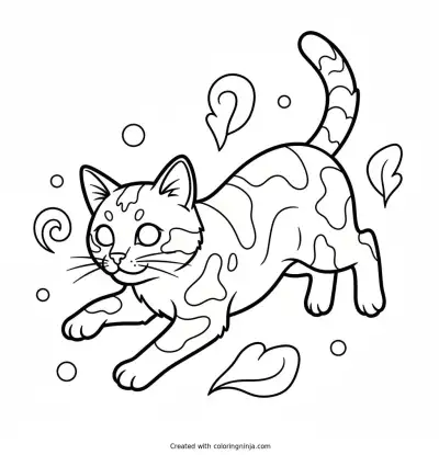 CAT Coloring Page