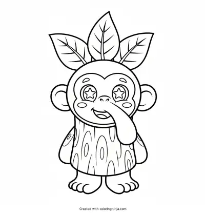 Chibi Brr Brr Patapim Coloring Page