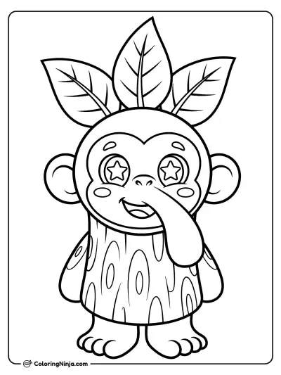 Chibi Brr Brr Patapim Coloring Page