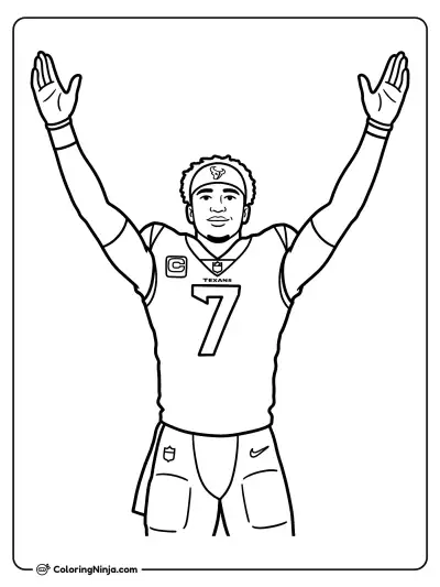 Celebración de touchdown de C.J. Stroud