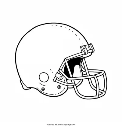 Cleveland Browns Helmet Coloring Page