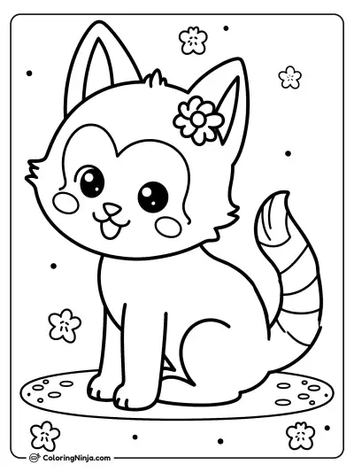 Coloring Page with the Writing Mie