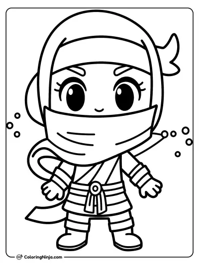 Lindo personaje de ninja