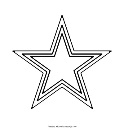 Dallas Cowboys Logo Coloring Page