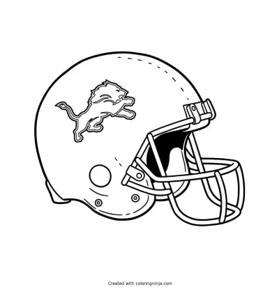 Casco de los Detroit Lions