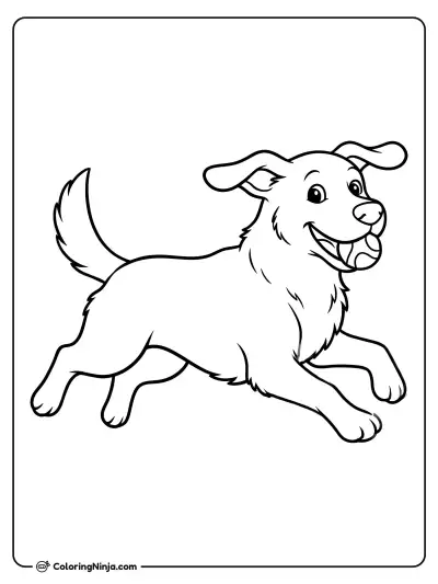 Dog Coloring Page