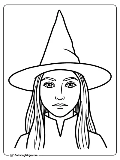 Elphaba coloring page
