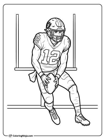 Celebración de touchdown de Fernando Mendoza