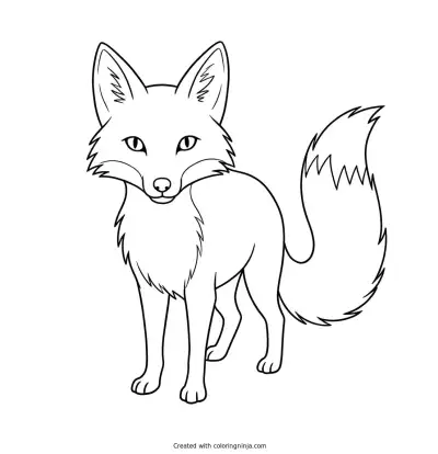 a Fox coloring page