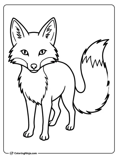 a Fox coloring page