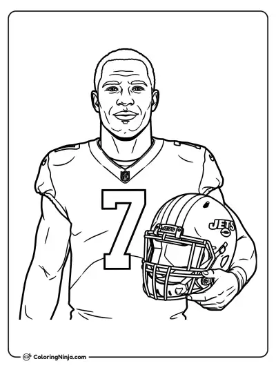 Retrato de Geno Smith con casco