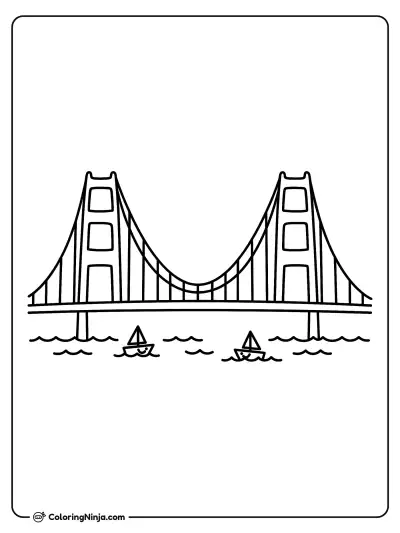 Puente Golden Gate con veleros