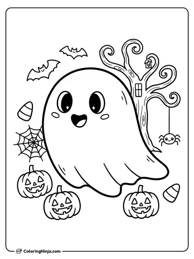 Fantasmita tierno de Halloween