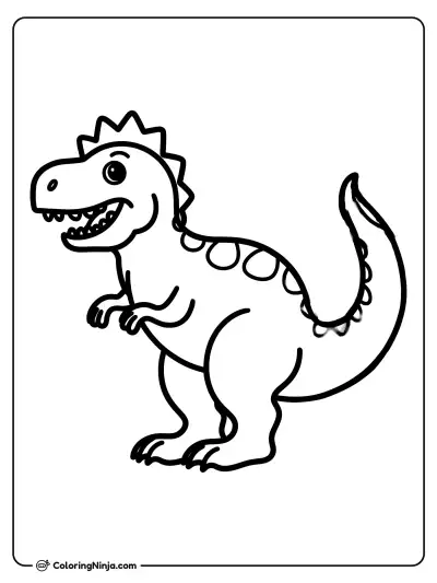 Lindo Tiranosaurio Rex Feliz