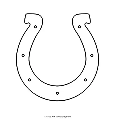 Indianapolis Colts Logo Coloring Page