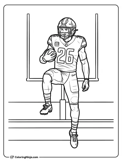 Jahmyr Gibbs celebrando un touchdown