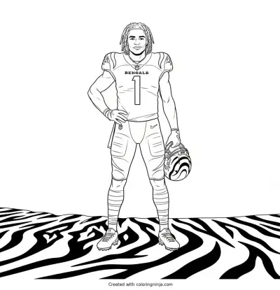 Ja'Marr Chase con Rayas de Tigre