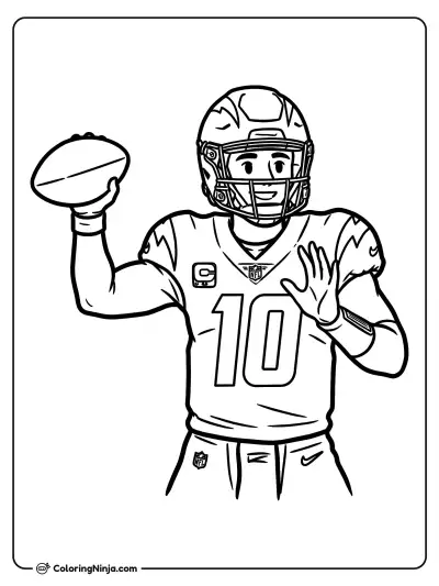 Justin Herbert Mariscal de Campo de LA Chargers