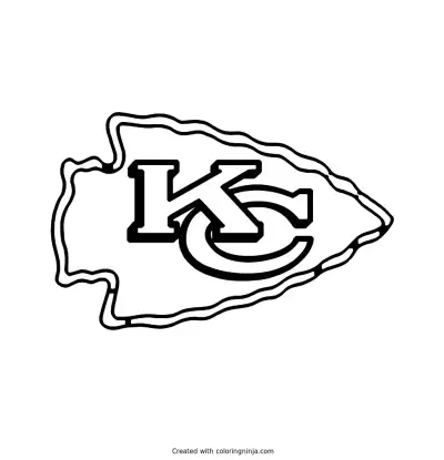 Kansas City Chiefs Logo Coloring Page
