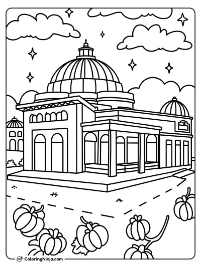 Gran edificio con cúpula en Calcuta