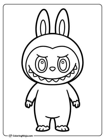 Labubu Coloring Page