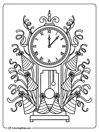 Reloj de péndulo en cuenta regresiva