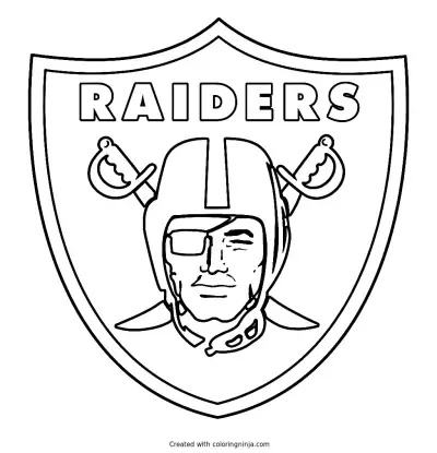 Las Vegas Raiders Logo Coloring Page