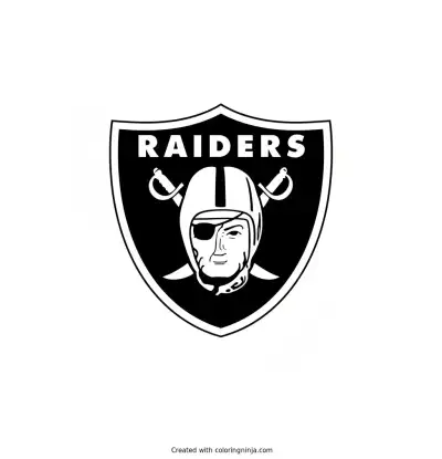 Las Vegas Raiders Logo Coloring Page
