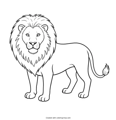 a Lion coloring page