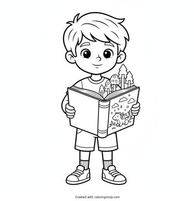 A coloring page of lucas coloring page
