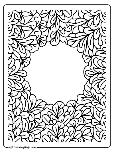 Mándala de Flores y Plantas
