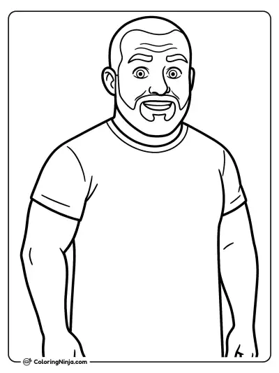 Pain Harold Meme Coloring Page