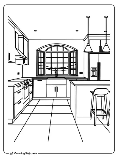 Una cocina moderna y acogedora