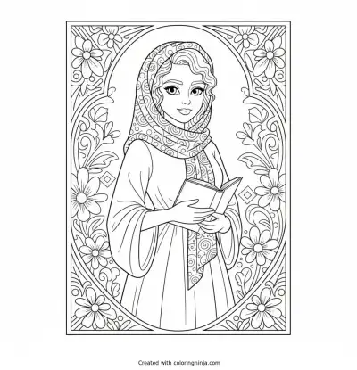 A Beautiful Pattern Coloring Page